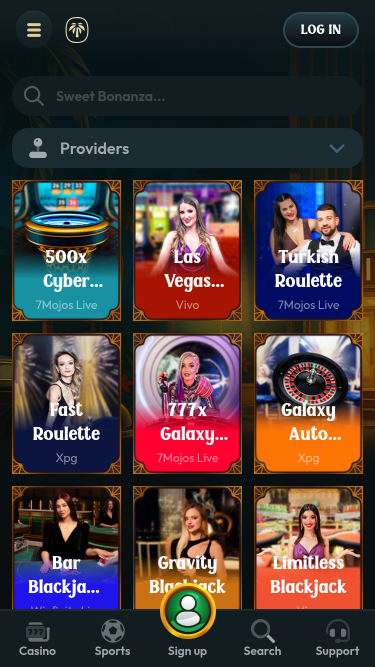 Palm Casino Mobile Croupier en direct