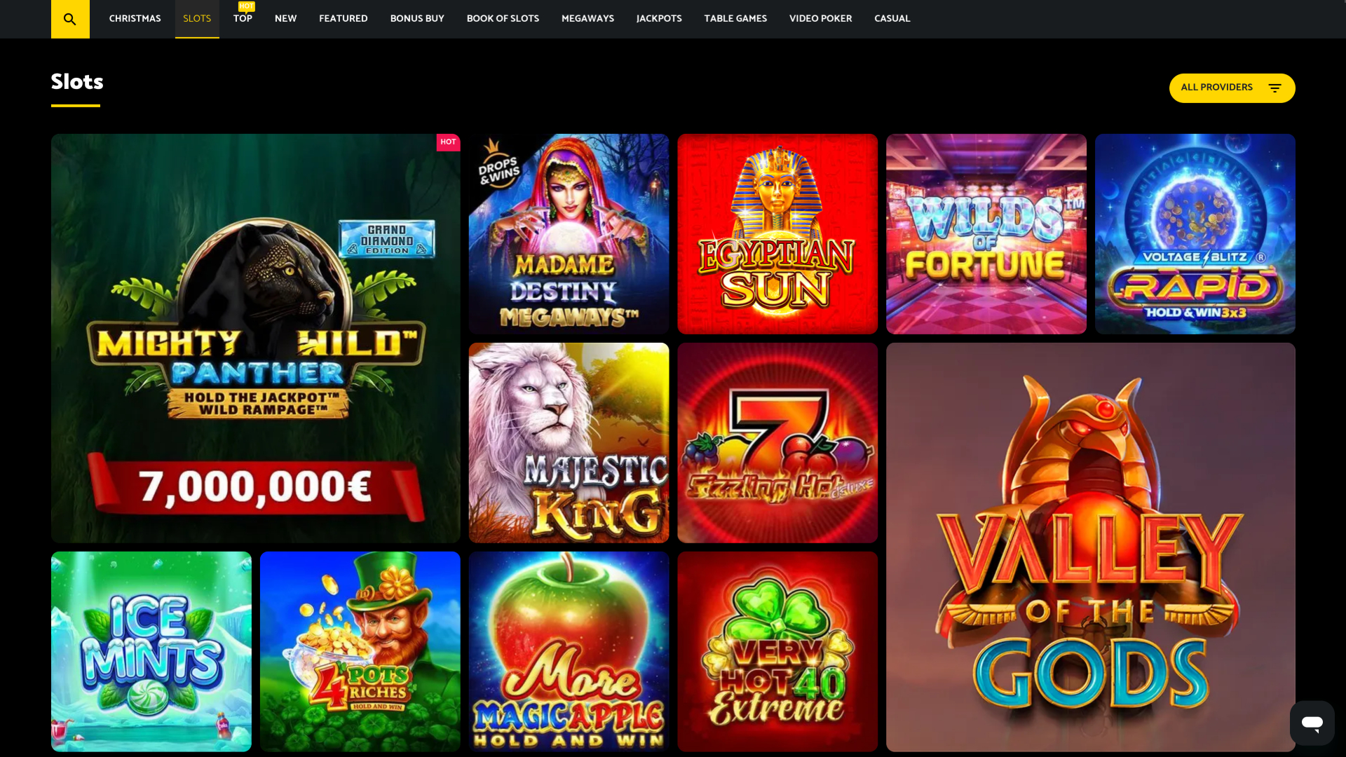 Juegos de escritorio de Palmslots Casino