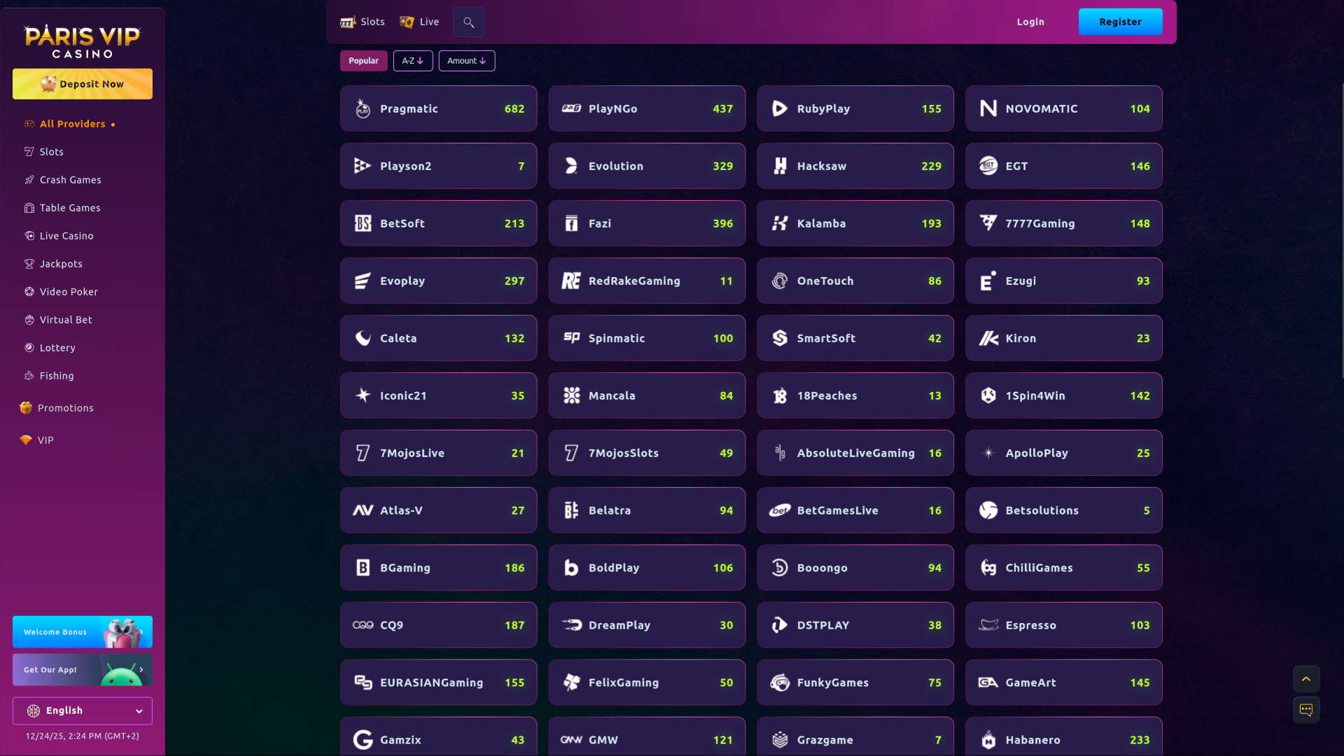 Entwickler von Desktop-Spielen für das Pariser VIP-Casino
