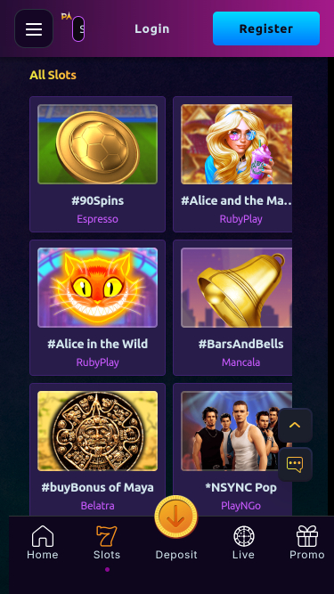 Paris VIP Casino Mobile Games