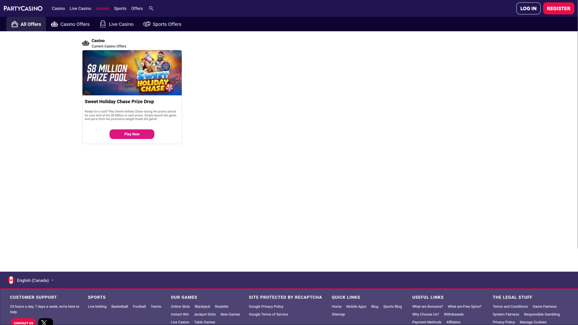 Promotions PartyCasino pour ordinateur