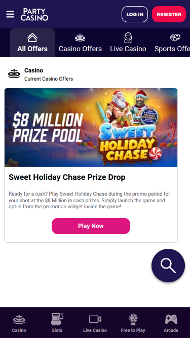 Promotions mobiles PartyCasino