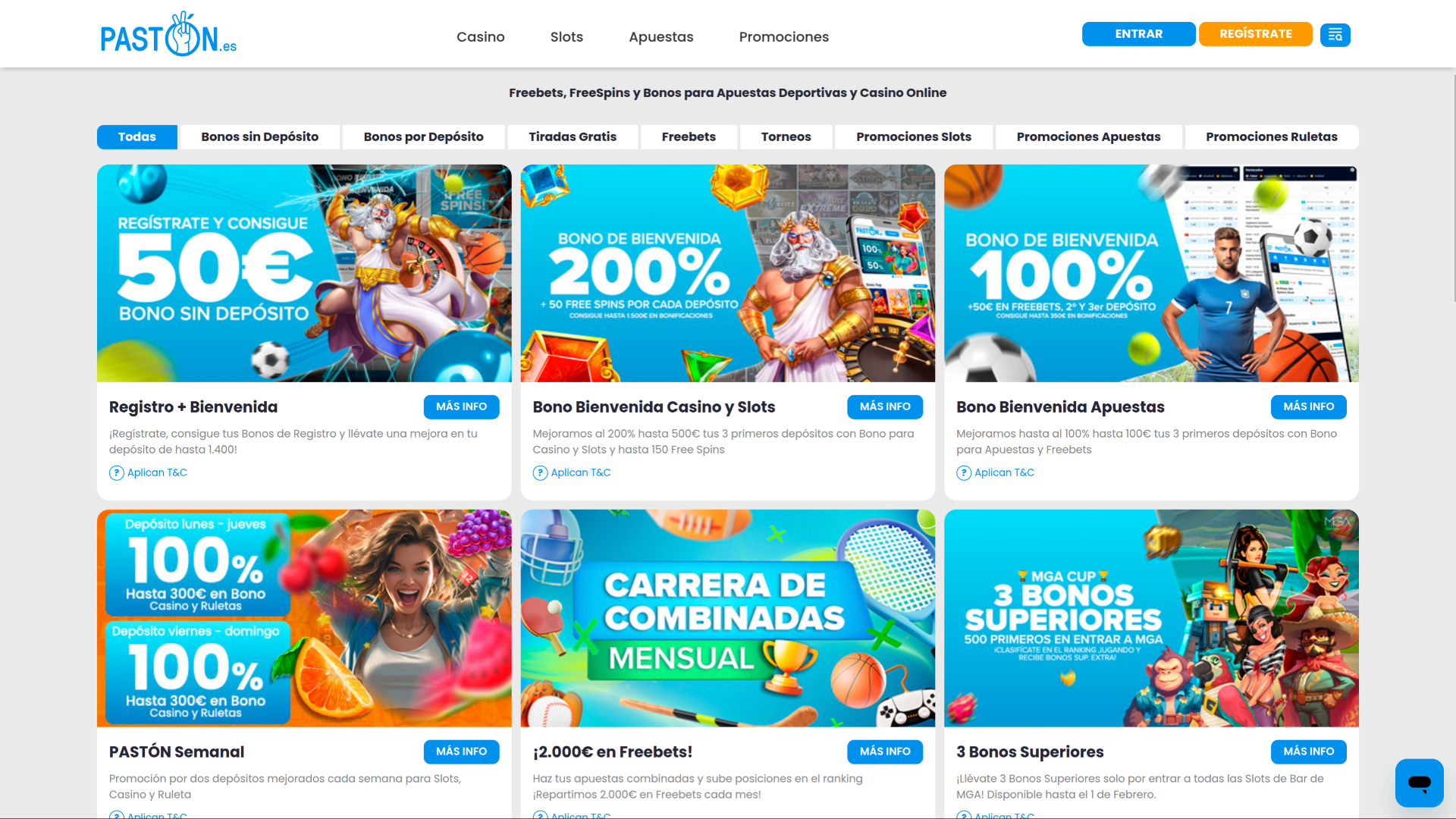 Promozioni desktop Paston