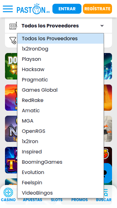Sviluppatori di giochi per dispositivi mobili Paston