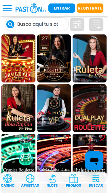 Paston Mobile Croupier dal Vivo