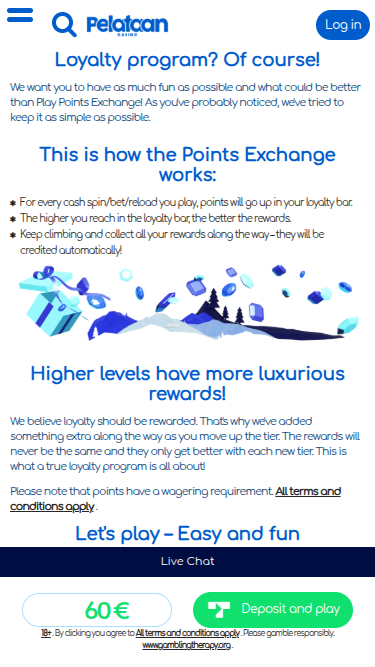 Pelataan Kasino Mobile VIP Program