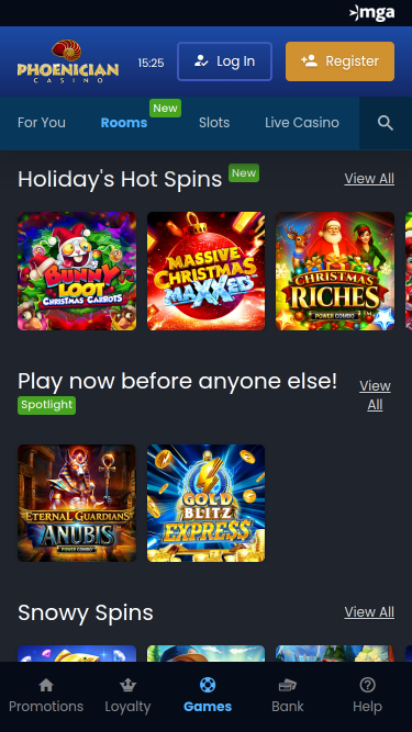 Salas móviles del Casino Phoenician