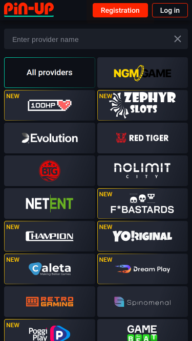 Sviluppatori di giochi per dispositivi mobili Pin Up Casino