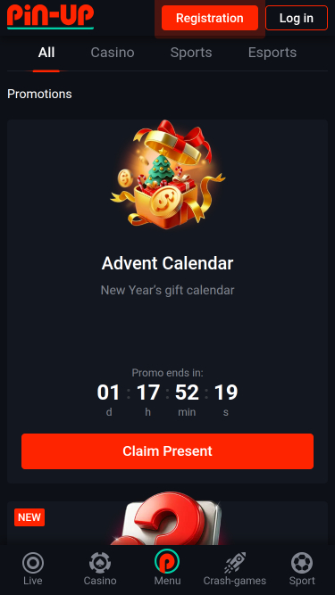 Promozioni per dispositivi mobili di Pin Up Casino