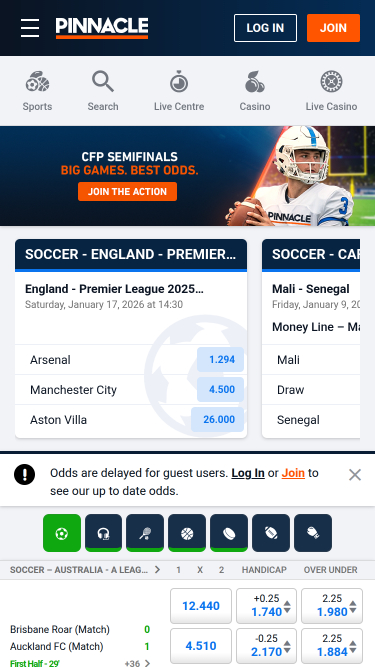 Pinnacle Sports Mobile