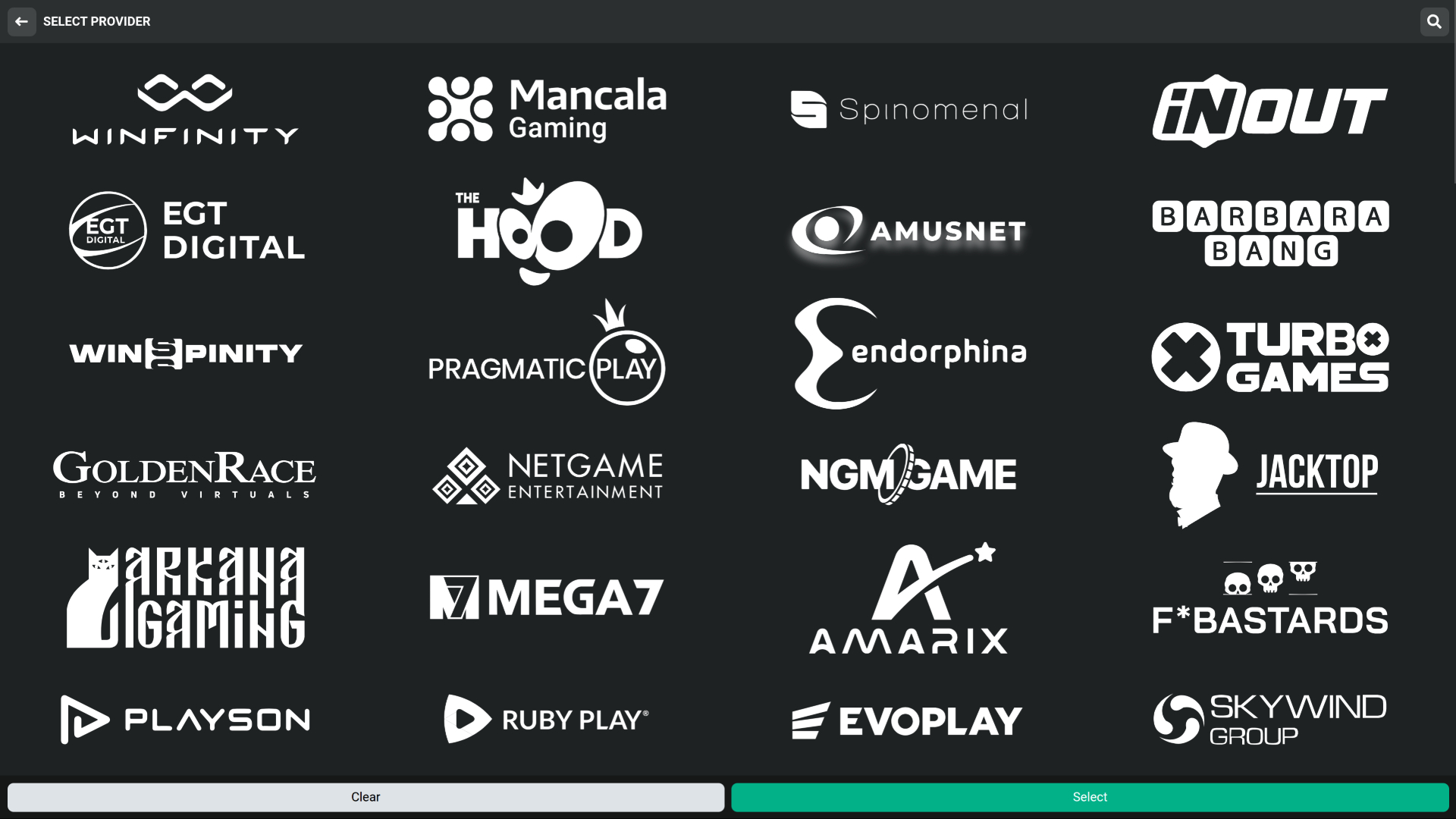 PlanBet Casino Desktop Game Developers