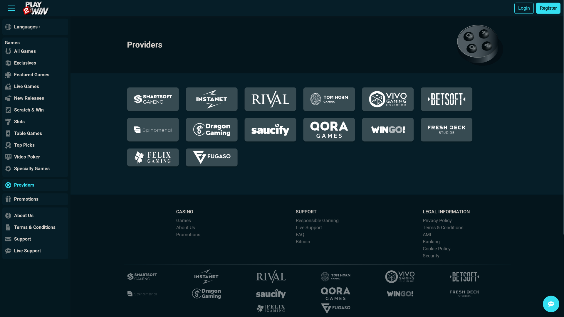 Sviluppatori di giochi desktop del casinò Play2Win