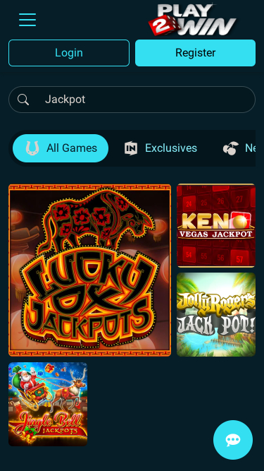 Jackpot mobile del casinò Play2Win