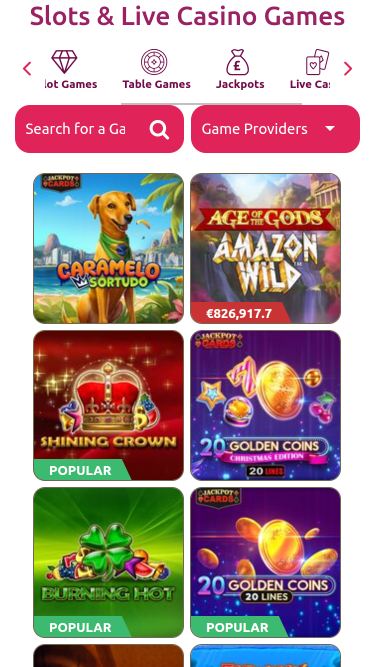 Мобильный джекпот казино Play