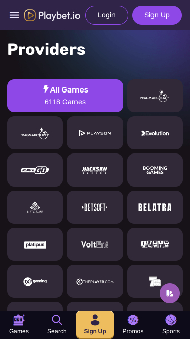 Playbet.io Casino Mobile Game Developers