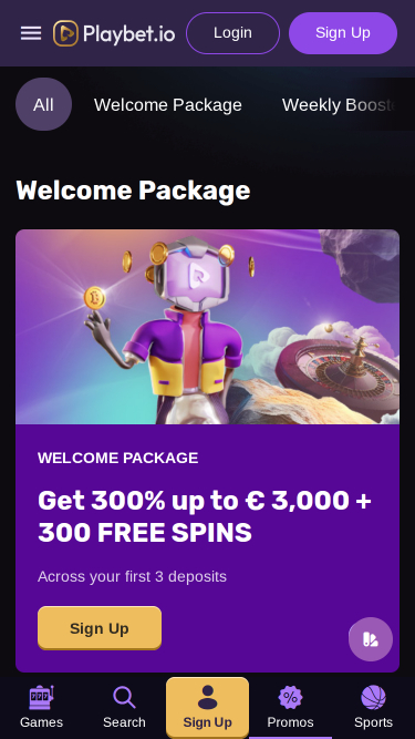 Playbet.io Casino Mobile Promotions