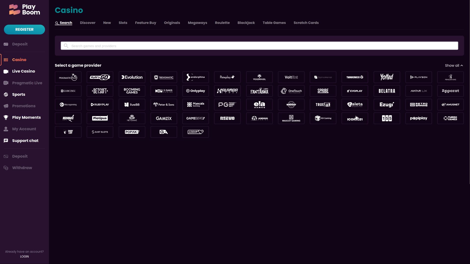 Développeurs de jeux de casino pour ordinateur Playboom