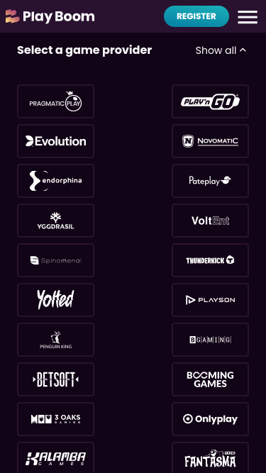 Développeurs de jeux mobiles Playboom Casino