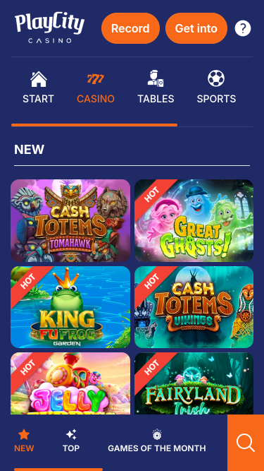 Мобильные игры казино PlayCity