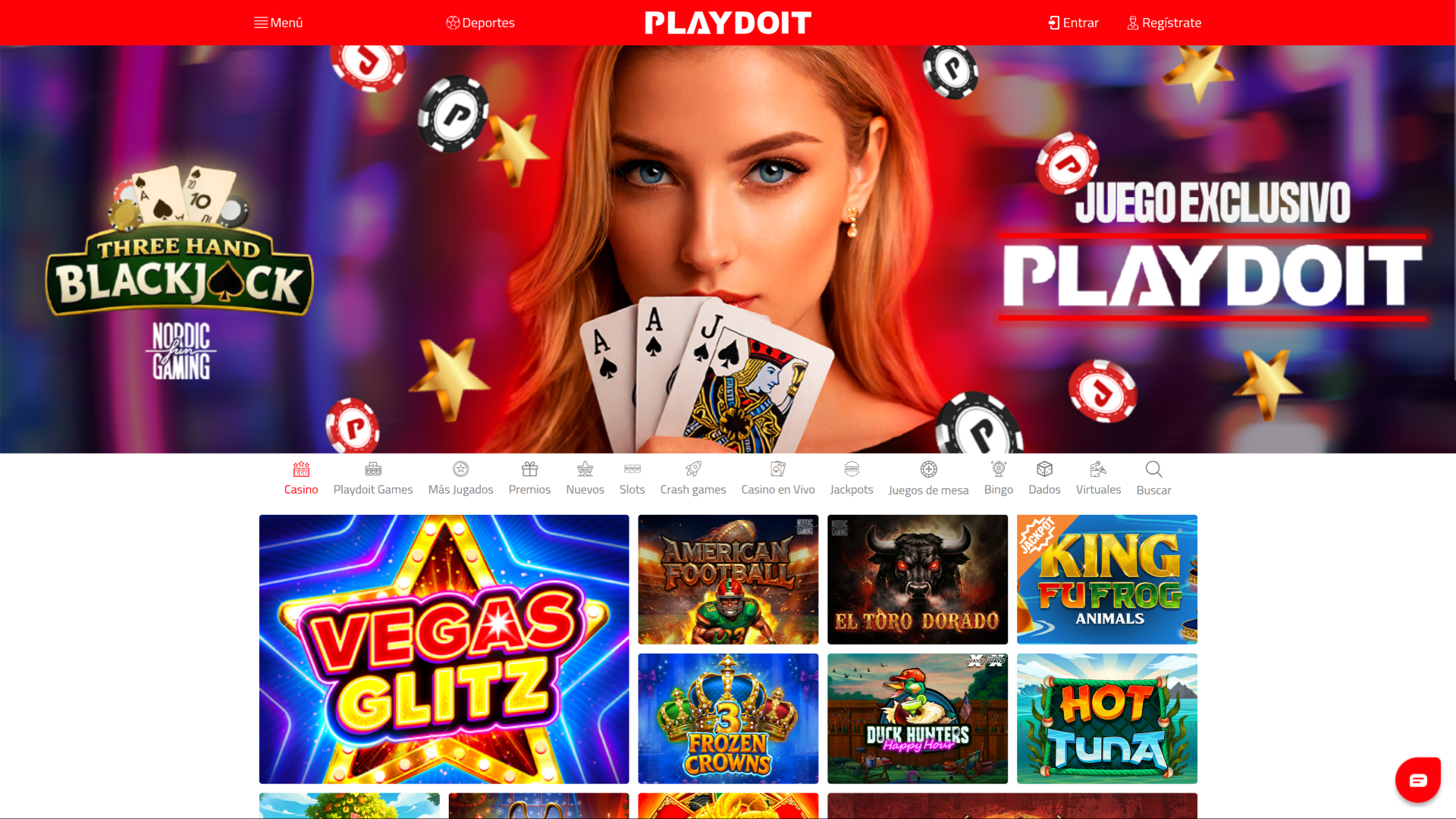 Página de inicio de PlayDoIt Desktop