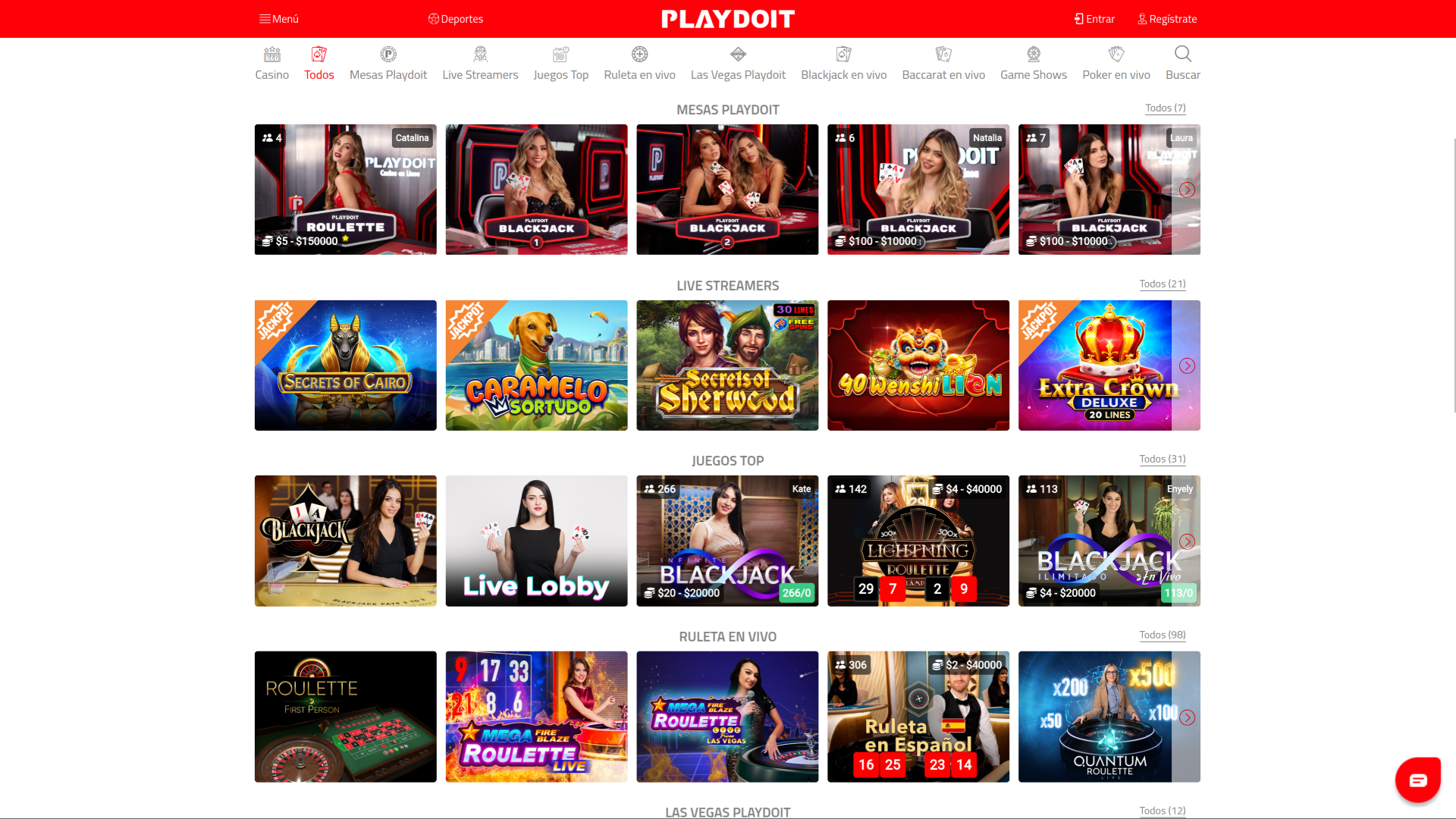 Crupier en vivo de PlayDoIt Desktop