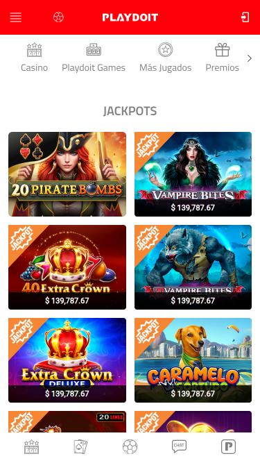 Jackpot móvil de PlayDoIt