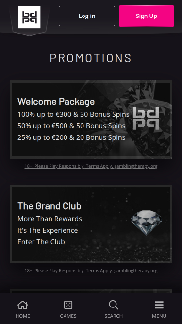 Playgrand Casino Mobile Promotions