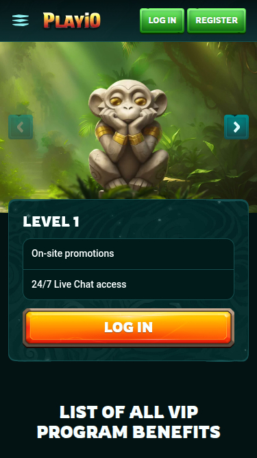 Programme VIP mobile de Playio Casino