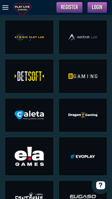 Desarrolladores de juegos de escritorio de PlayLive Casino