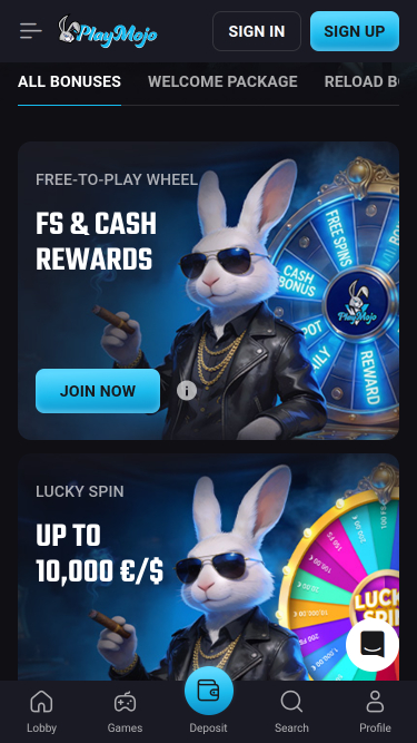 Promotions mobiles du casino PlayMojo