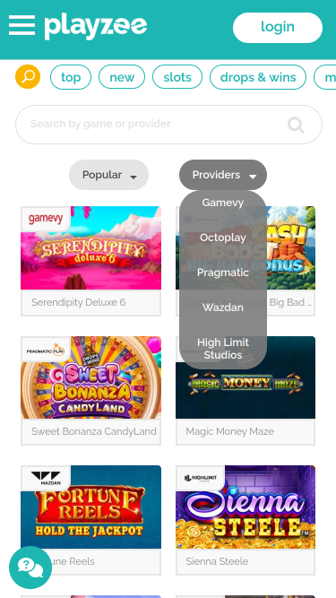 Développeurs du jeu mobile PlayZee Casino