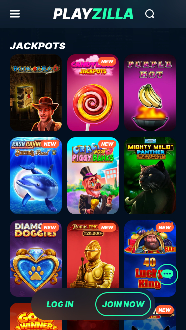 Jackpot mobile du casino Playzilla