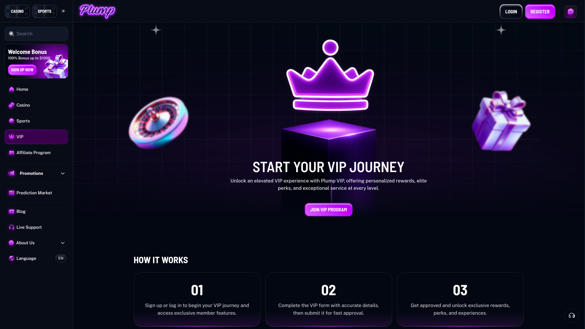 Casino VIP Plump