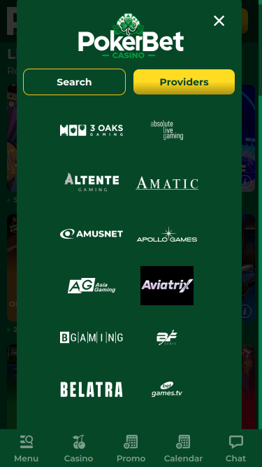 Développeurs de jeux mobiles de casino PokerBet