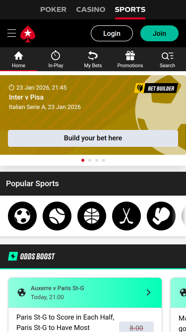 PokerStars Sports mobiles