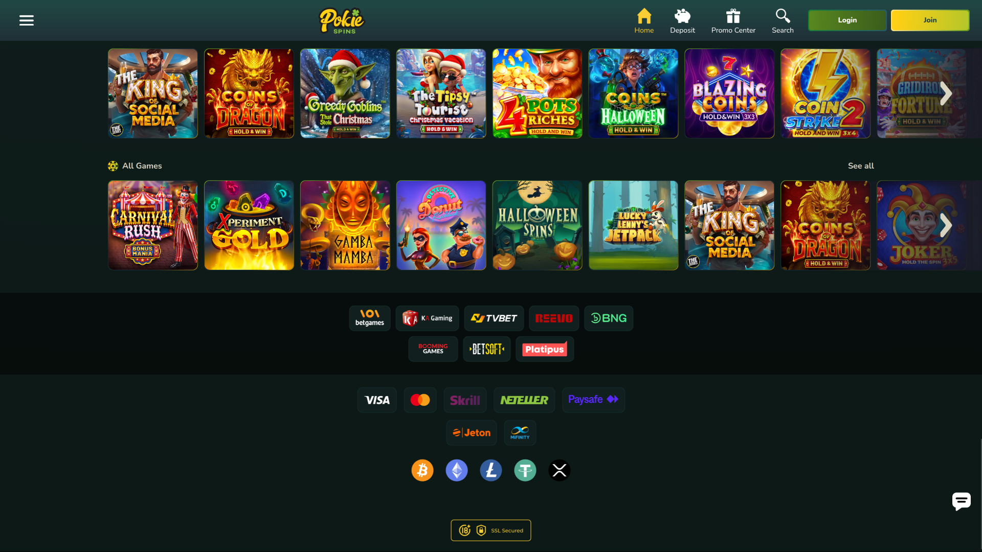 Développeurs de jeux de casino Pokie Spins pour ordinateur