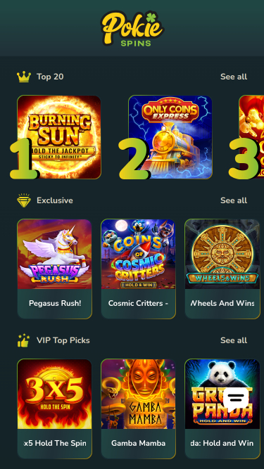 Jeux mobiles de casino Pokie Spins