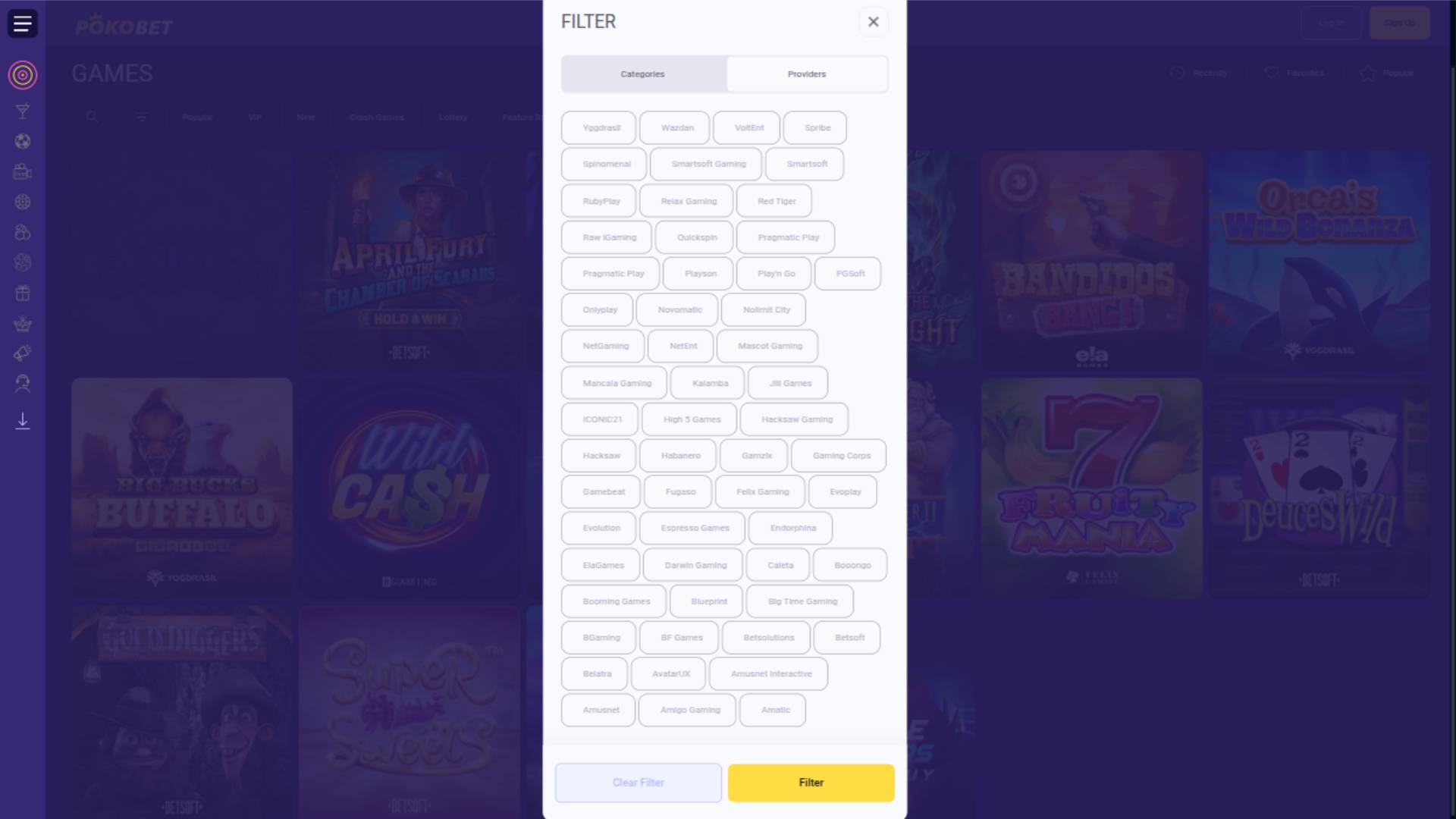 PokoBet Casino Game Developers