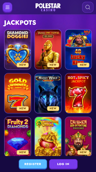 Jackpot móvil del casino Polestar