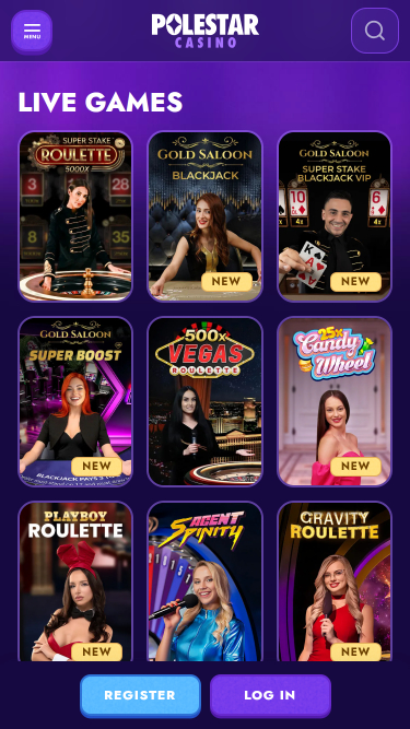 Casino móvil con crupier en vivo de Polestar