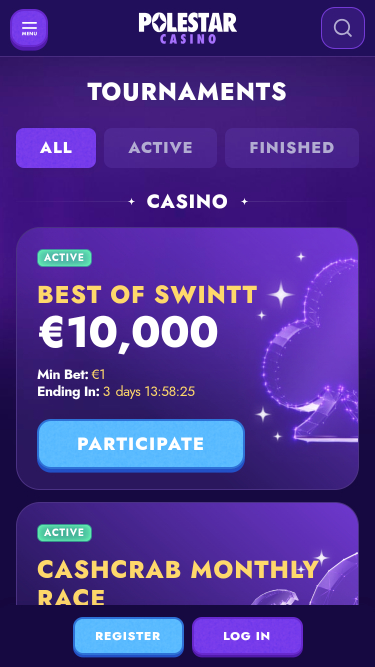 Torneos móviles de Polestar Casino