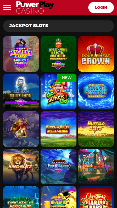 Jackpot mobile du casino PowerPlay