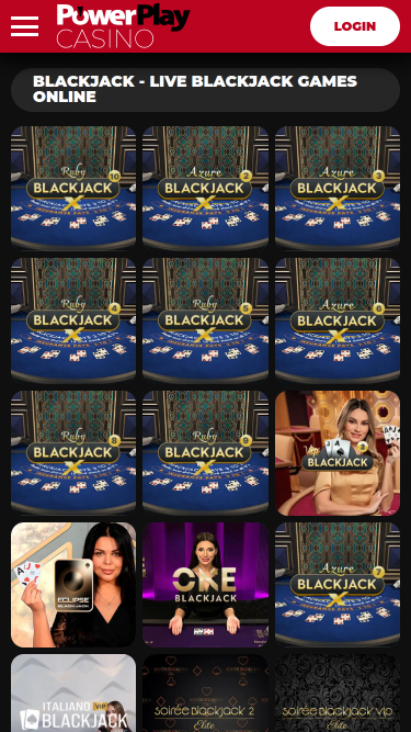 Casino mobile PowerPlay avec croupier en direct