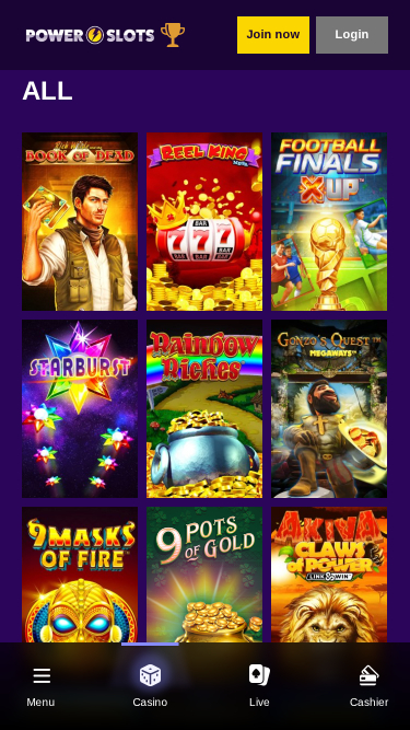 Jeux mobiles de casino Power Slots