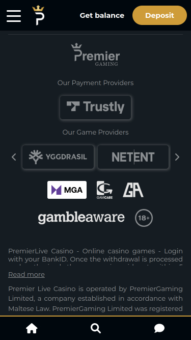 Développeurs de jeux mobiles de Premier Live Casino