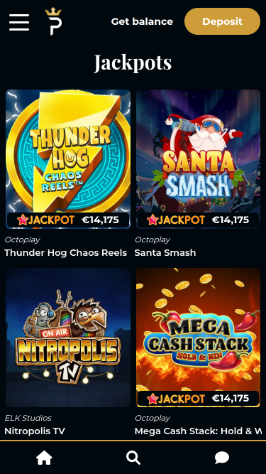 Jackpot mobile de Premier Live Casino