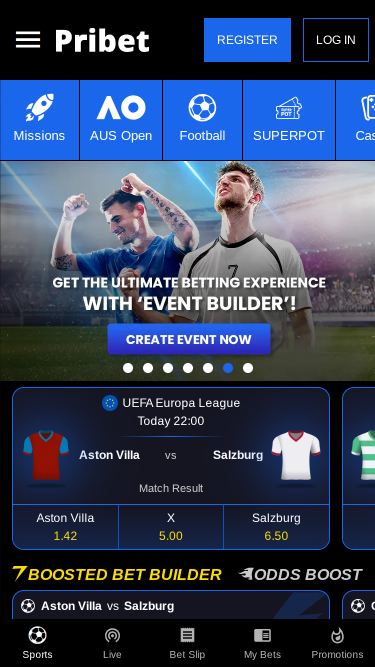 Pribet Casino Mobile Sports