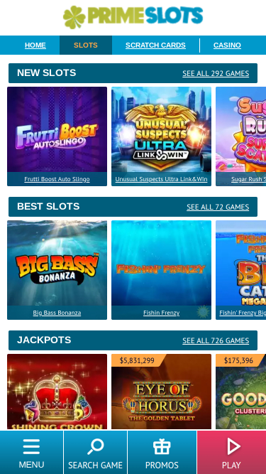 Giochi per dispositivi mobili Prime Slots