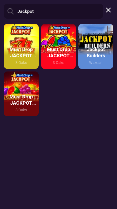 Jackpot mobile du casino Privé