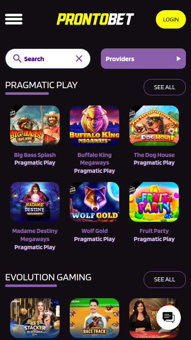 Développeurs de jeux mobiles de casino Prontobet